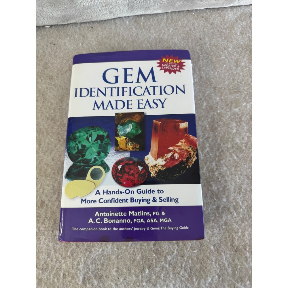 Gem Identification Made Easy 4th Edition Matlins Bonanno Gemology Guide Book